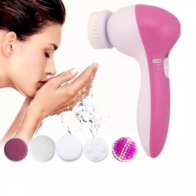 Alat Pembersih Muka 5 in 1 Terbaik Beauty Massager  Facial  Pembersih Make up ORI