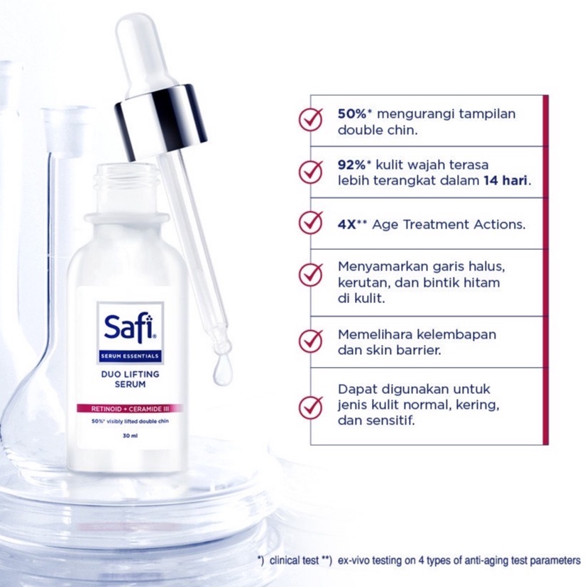 SAFI Serum Essentials Series 30ml - Skin Renewal | Blemish Treatment | Duo Lifting | Bright Up | Intensive Hydrating