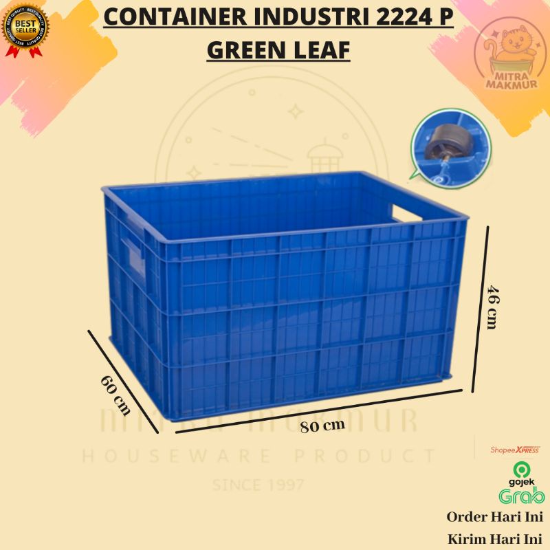 GREEN LEAF - CONTAINER BOX INDUSTRI 2224 P / KERANJANG INDUSTRI 2224 P