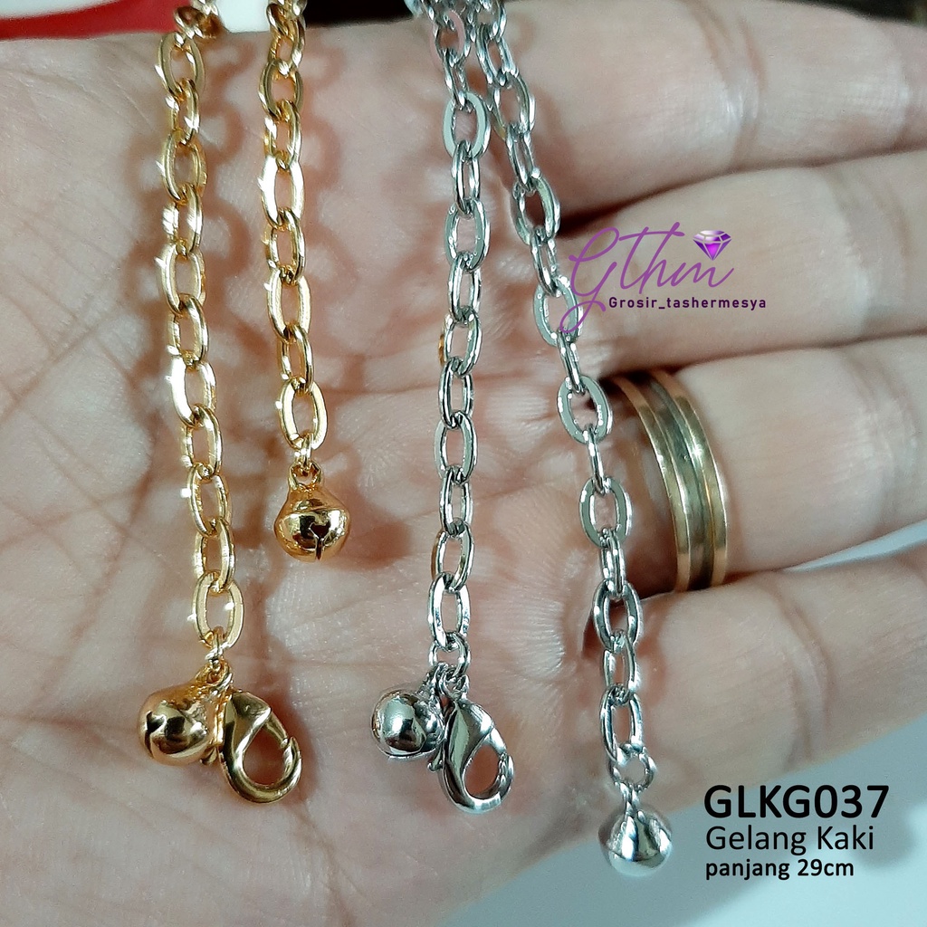 Gelang Kaki Rante Keren Model Simple Fashionable Anti Karat Perhiasan Fashion Import glkg037 gthm