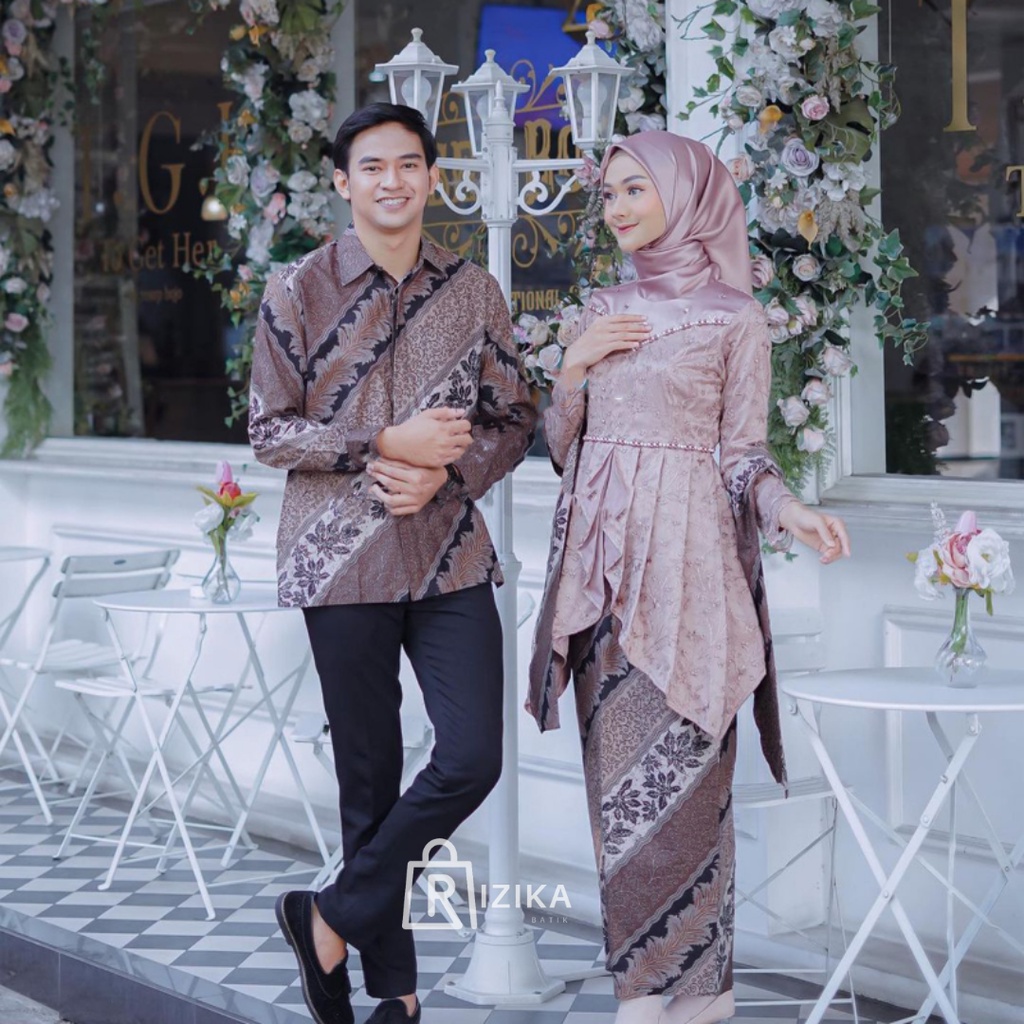 Kebaya Couple Modern Kebaya Wisuda Lamaran Baju Tunangan Batik Brukat Terbaru Baju Couple Pasangan Kondangan Terbaru 2022