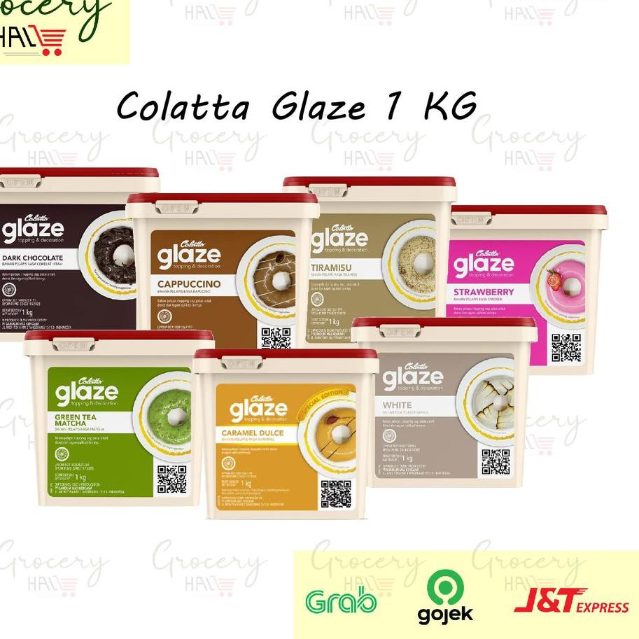 

BIG SALE !>>! 249MLA READY STOCK !!! COLATTA DIP GLAZE 1 KG (DARK / VANILLA / TIRAMISU / GREENTEA /