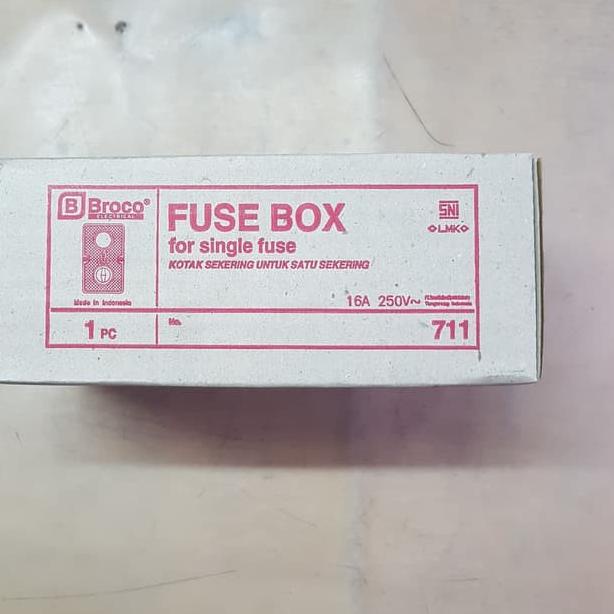 Termurah BROCO FUSE BOX / KOTAK SEKRING / SEKERING 1 GROUP / GRUP 711 