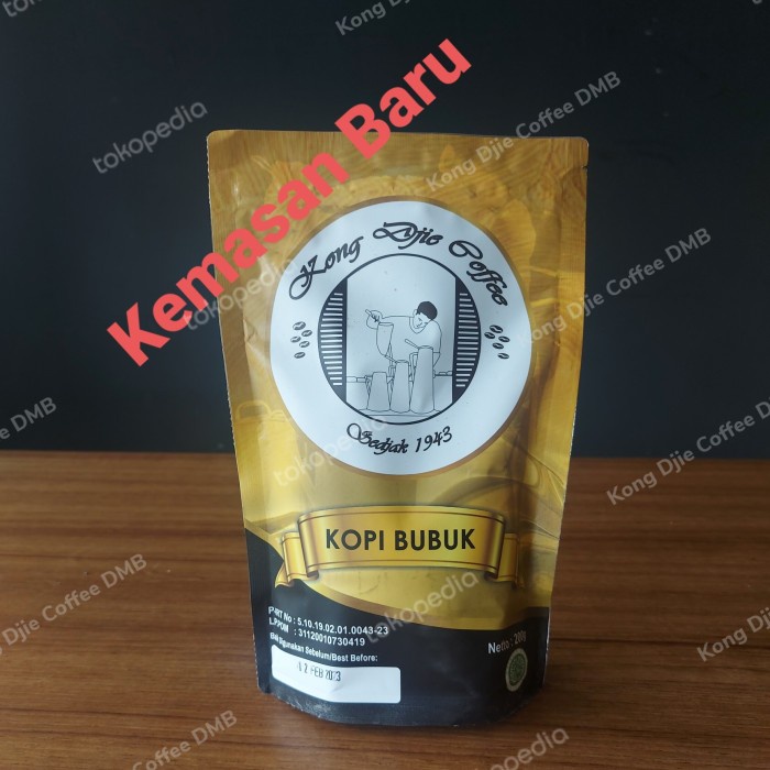 

(BISA COD) Kopi Bubuk Kong Djie 200 Gram