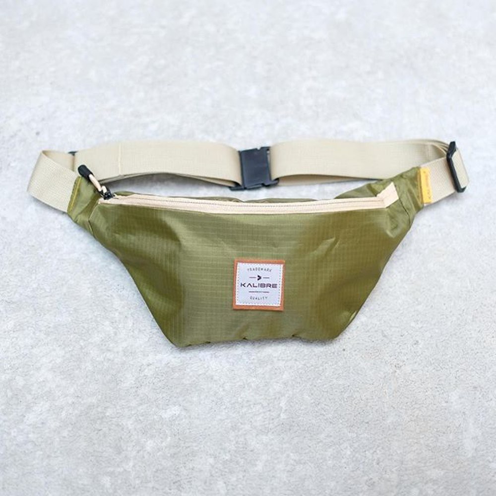 NEW TAS KALIBRE HURLEY WAIST BAG 920823 999 ORIGINAL OLIVE GREEN GET VOUCHER