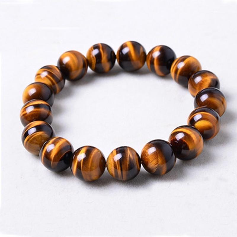  Gelang  Pria Wanita Manik Batu Mata Macan Tiger Eye 