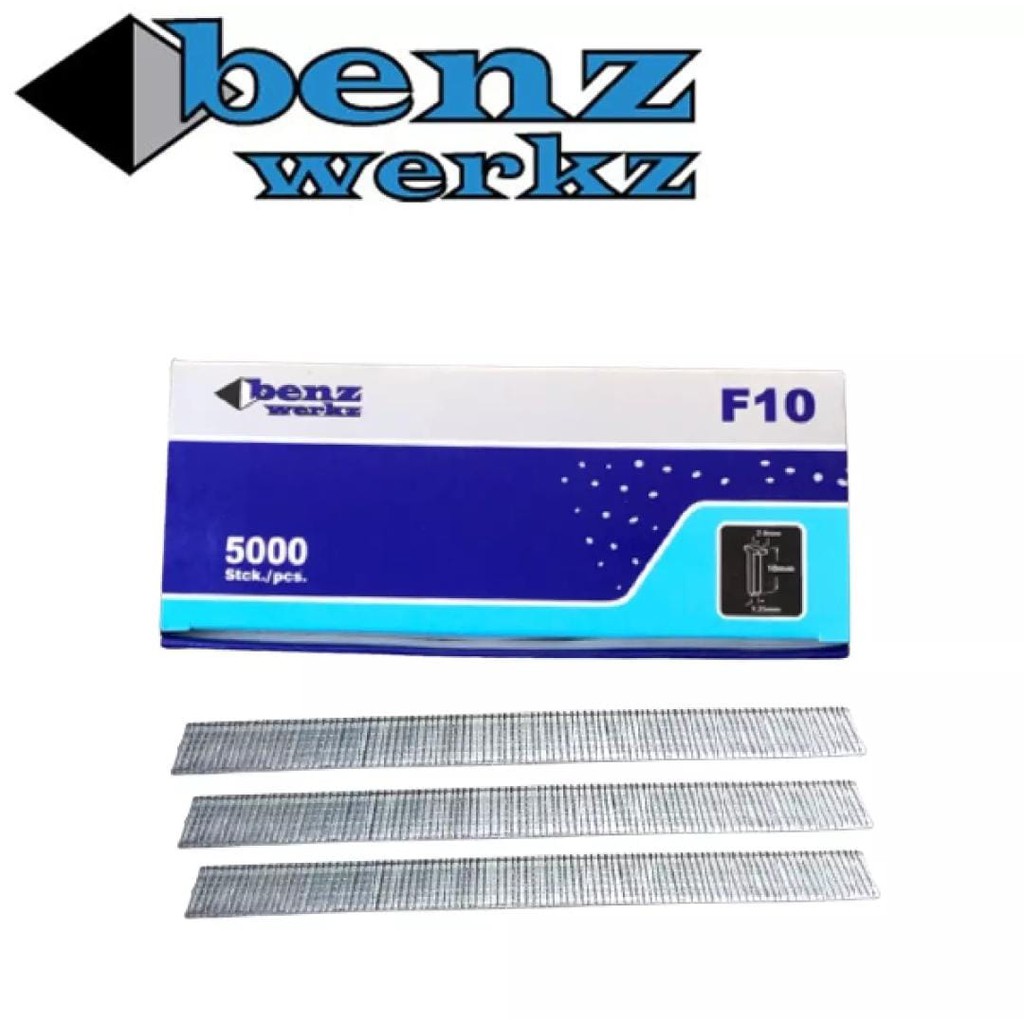 Benz Isi Steples Mesin Paku Tembak Lurus F 10 / Isi Steples Tembak Angin F10