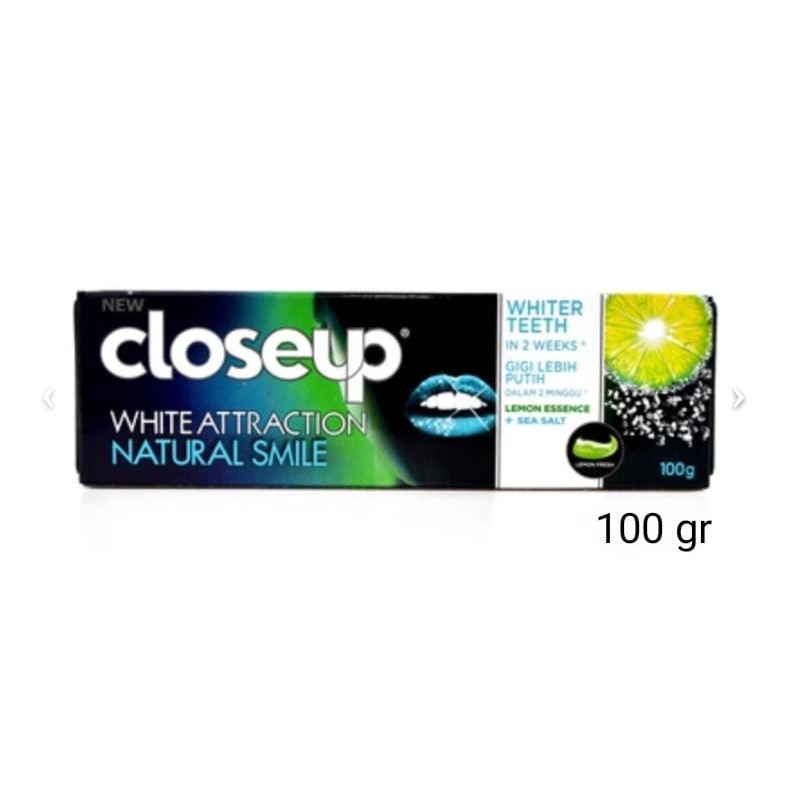 PASTA GIGI ODOL CLOSE UP WHITE ATTRACTION LEMON FRESH 100 GR TOOTHPASTE
