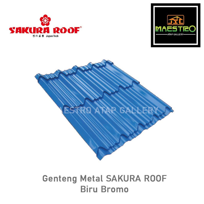 Sakura Roof Genteng Metal Biru Bromo