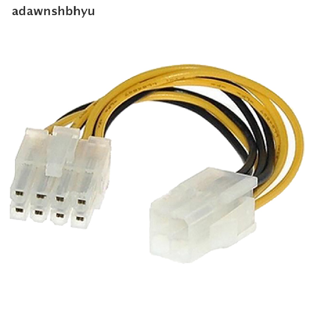 Adawnshbhyu 5Pcs ATX 4pin Male to 8pin Female EPS Adaptor Kabel Power CPU Konektor Daya