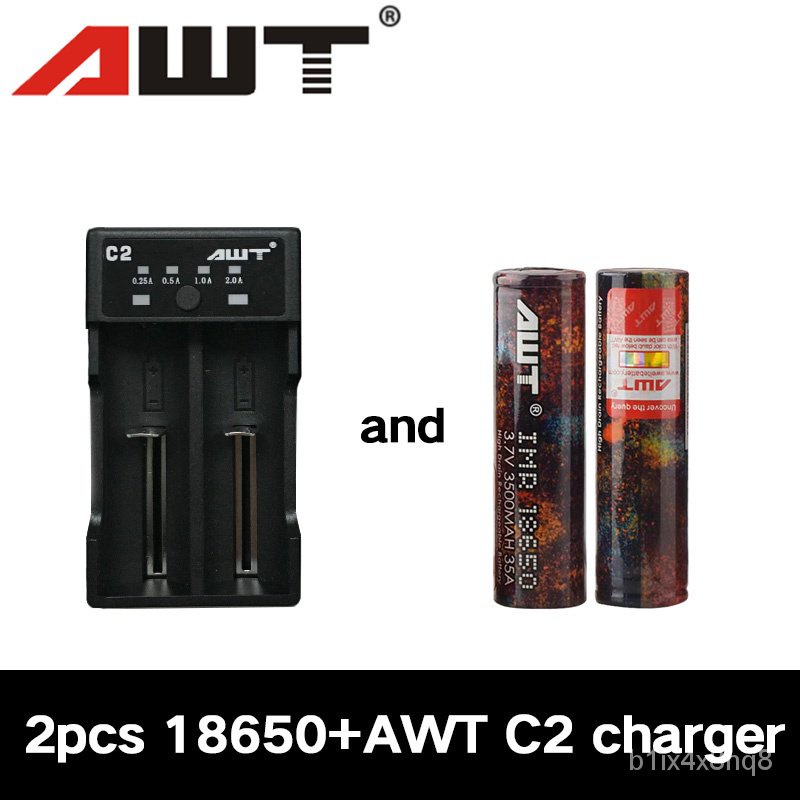 AWT C2 li-ion battery charger awt A2 fast charging battery charger for 18650 21700 20700 batteries L