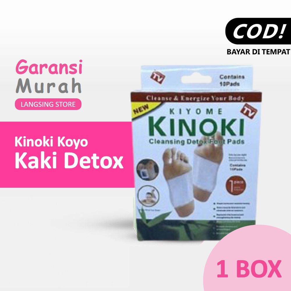 KINOKI WHITE CLEANSING DETOX FOOT PAD KOYO KINOKI DETOX KOYO KAKI PENYERAP RACUN MURAH ORIGINAL BPOM