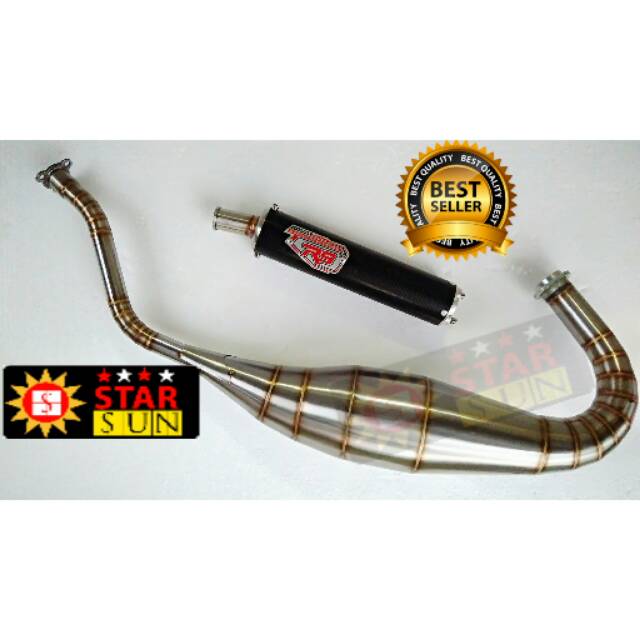 Knalpot ninja R  RR SS cobra step jomblo R9 carbon full stanles carbon .