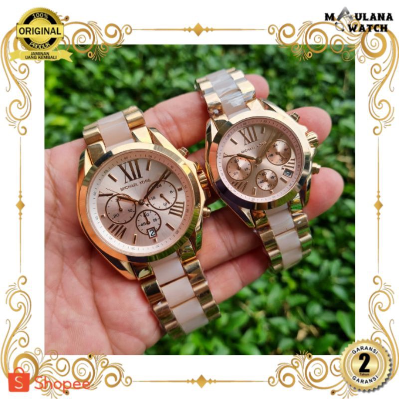 JAM TANGAN PRIA WANITA | RANTAI | KULIT | KARET | MURAH | WANITA COUPLE MK5605 MK6066 | BOX ORI