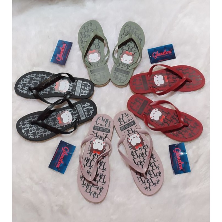 Sandal Jepit Wanita Karet JellyGLANZTON 2021