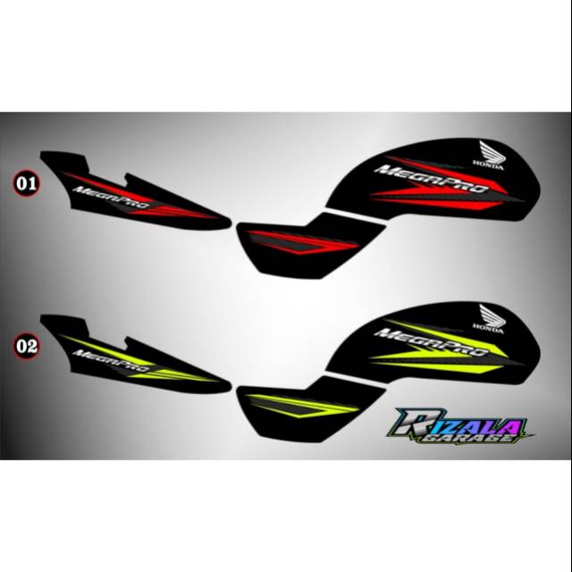 STRIPING VARIASI MEGAPRO HIU