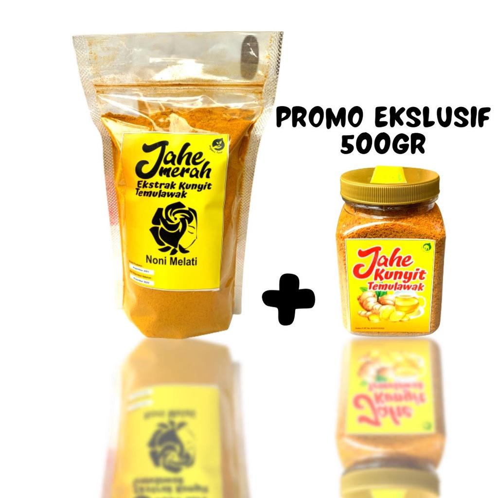 Jahe Merah Temulawak Kunyit Bubuk Murni Asli 100% Original 1kg Tanpa Gula dan Ampas Jamu Bersalin Obat Asam Lambung dan Maag Premium Red Ginger Melati Noni-6