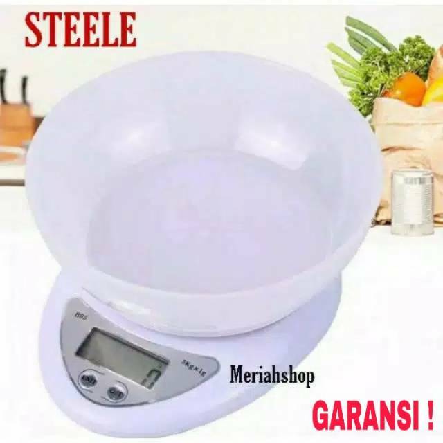 Garansi  Timbangan Kue Dapur Digital 5kg STEELE Digital Kitchen Scale