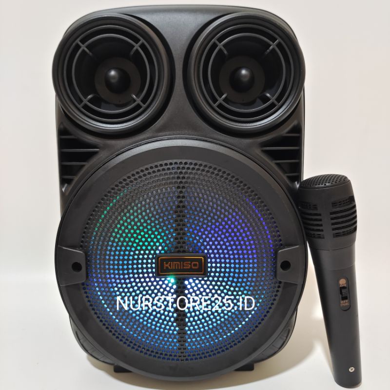 Jual Speaker Bluetooth KIMISO KMS3381/MKC338 2000W 6'5 Inch Bonus