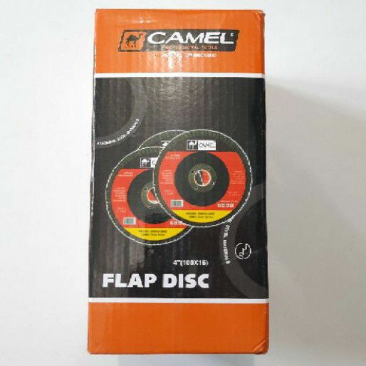 Amplas Susun grit 120 Mata Gerinda Flap Disc 4&quot; Harga Per Kotak (C357K)