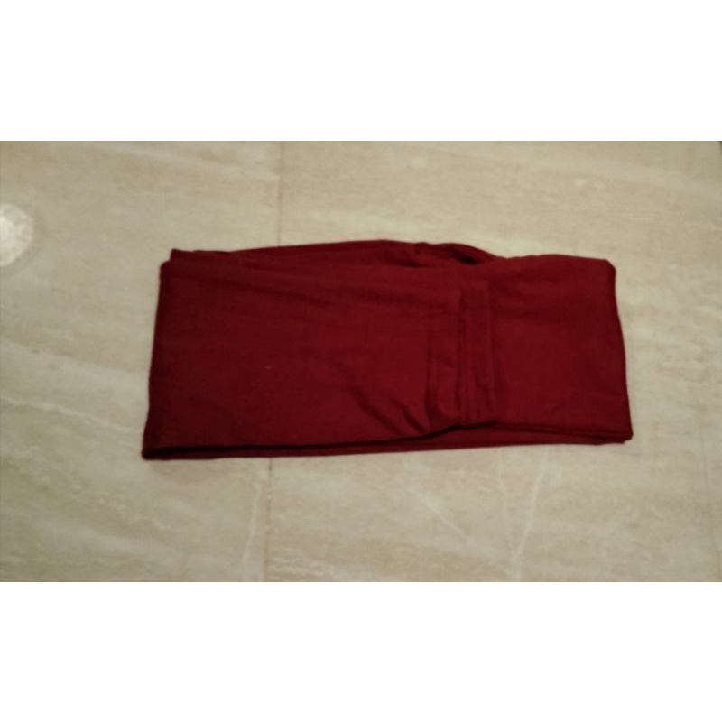 Manset Tangan Sambung Bolero L XL XXL (Spandex Rayon Premium) Manset Tangan Anti Melorot-Merah Maroon
