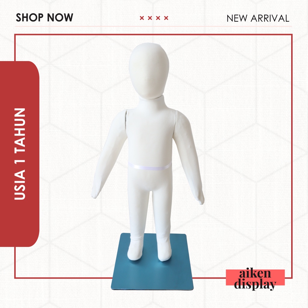 Manekin foam anak usia 1 tahun dummy/boneka jahit/patung baju/manekin/display baju