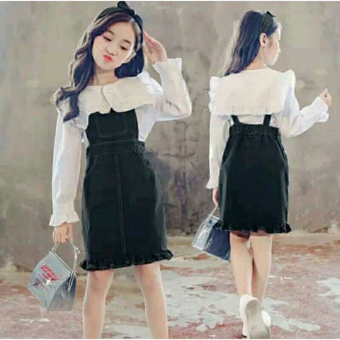 Baju Setelan Anak Perempuan modis usia umur  4 5 6 7 8 tahun