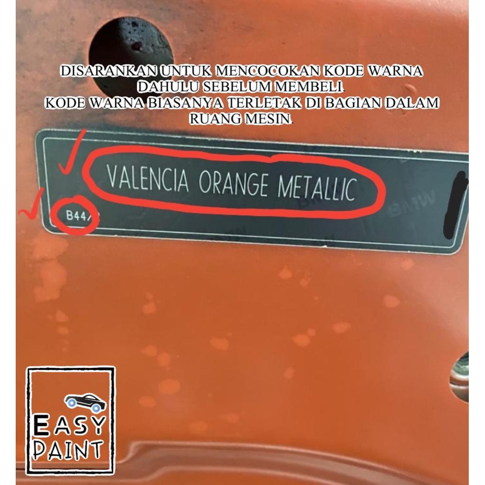 Cat Oles Valencia Orange Metalic B44 BMW X1 Oren Metalik Z4 M135i M2