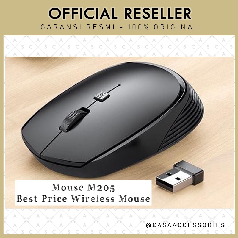 Robot M205 Wireless Mouse Optical Best Price Termurah (New M200)