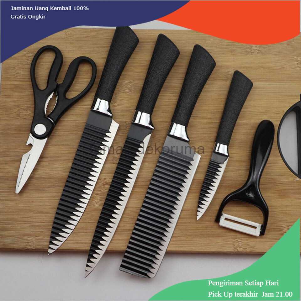 TD-DA1 FORGING FAMILY Pisau Dapur 6in1 Gunting Peeler Pengupas Buah - ER-0279