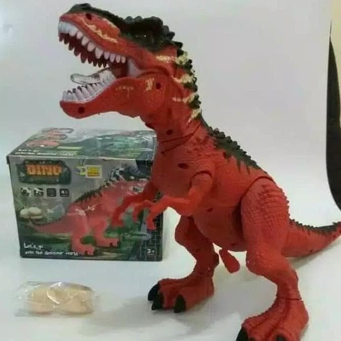 Mainan Robot Dinosaurus Besar Bertelur T-Rex | Dino Saurus dan Telur | Mainan Hewan Hewanan Laki