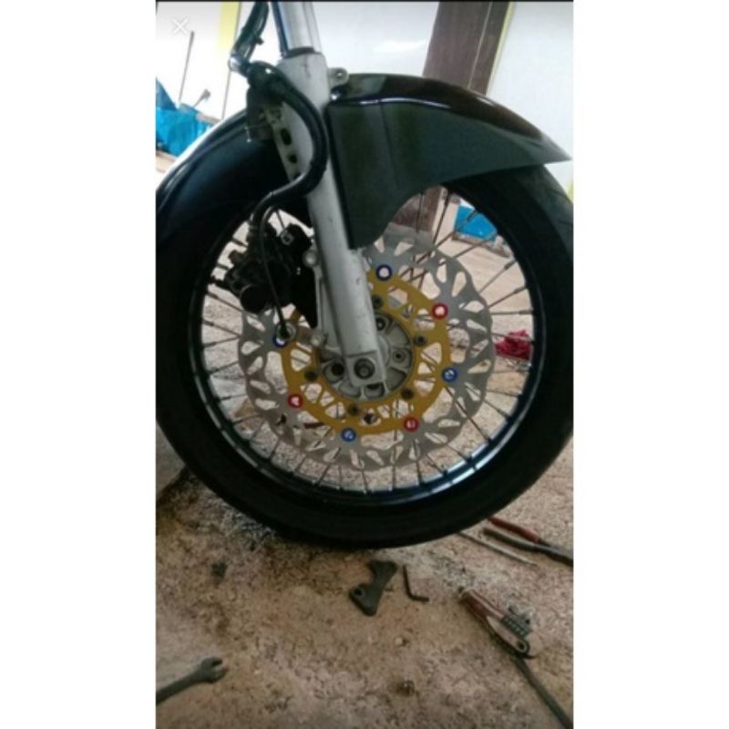 Disc cakram lebar Tiger lama piringan cakram depan Tiger lama Verza Mega pro cb150r tipe bohlam ukuran 300mm