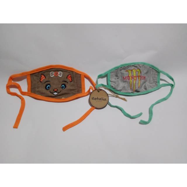 Masker Kain 3 Ply / Masker Kain Murah / Masker Kaos Tali / Masker Hijab