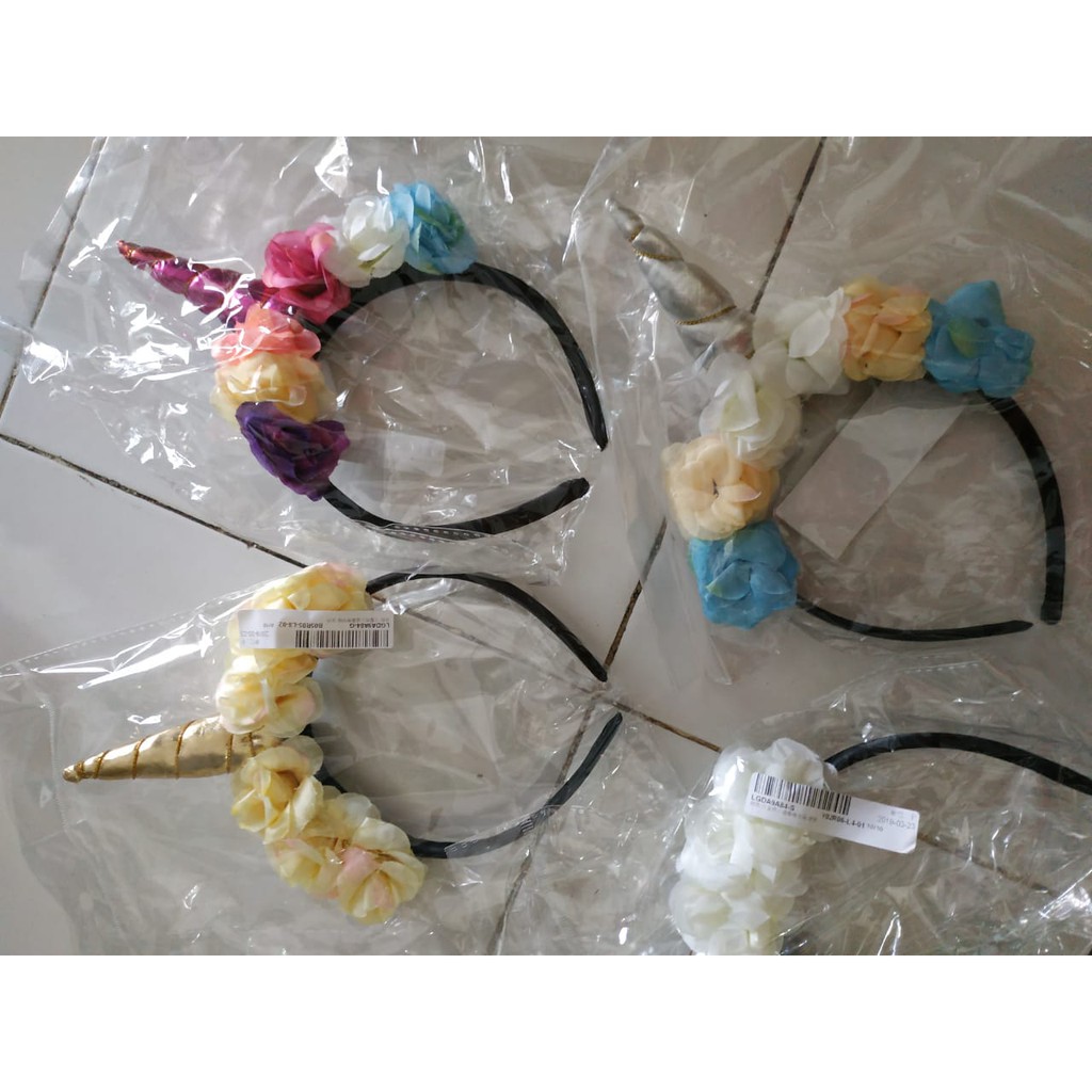 Bando unicorn bunga cantik murah