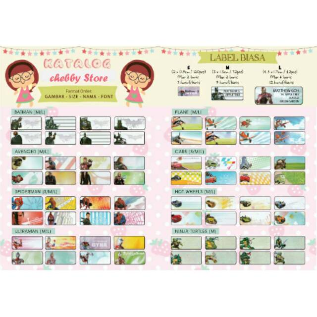 

Label nama anti air