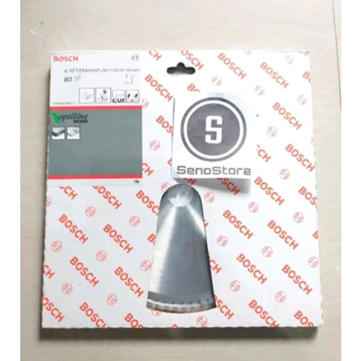 BOSCH Mata gergaji kayu 10" 80 mata circular saw