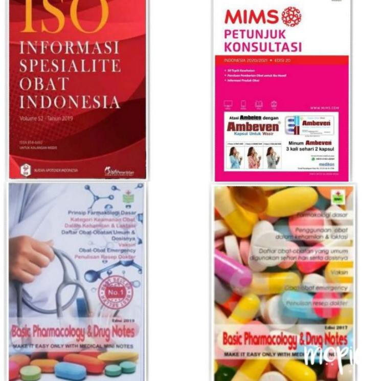 [ART. 355] BUKU FARMASI BASIC PHARMACOLOGY DRUG NOTES ISO MIMS PETUNJUK KONSULTASI 2019 2020 OBAT IN