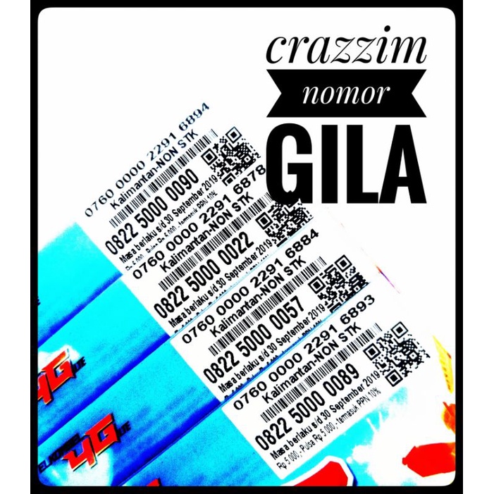 No Cantik Telkomsel Simpati Loop Panca 00000. Nomor Cantik Super 89. 22. 57. 90