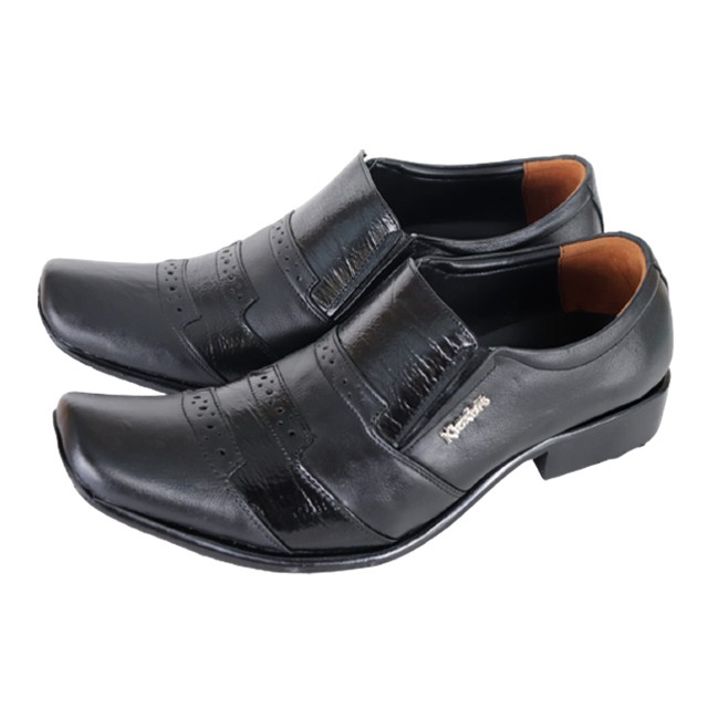 Sepatu Pantofel Pria Formal Kulit Asli Hand Made Model Slip On 2203 Outsole Rubber Anti Slip