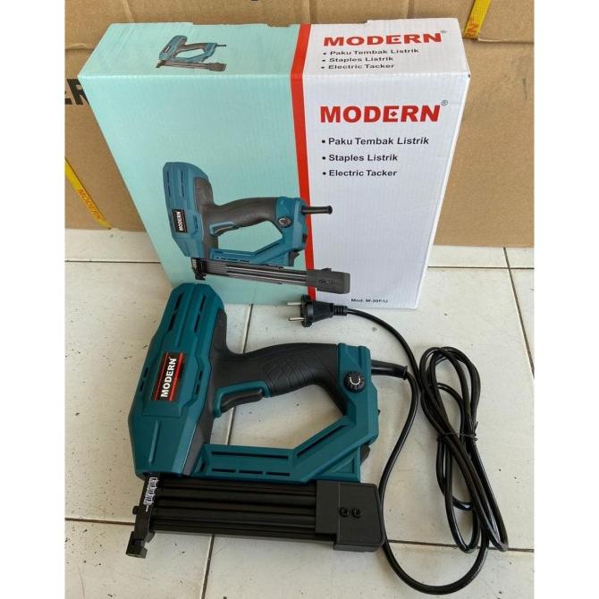 Mesin Alat Paku Tembak Listrik Modern M-30F/U / Gun Nailer Staples