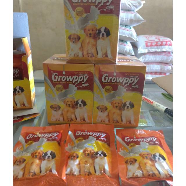 GROWPPY MILK SUSU ANAK ANJING  SACHET 30ml