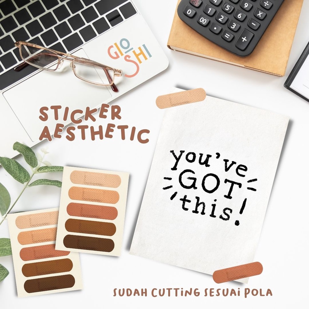 

sticker aesthetic tape plester nude by gioshi.store