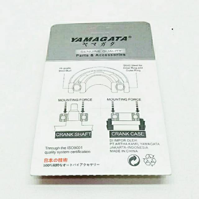 YAMAGATA Bearing Lahar Roda 6201 2RS