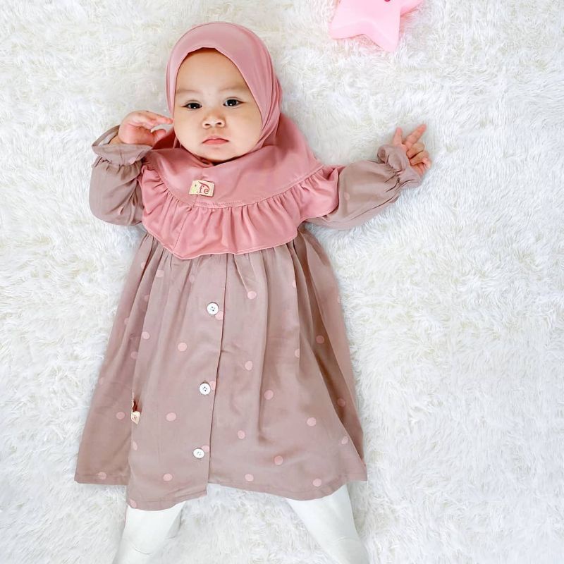 Gamis bayi perempuan newborn 4_12bln | 1_2thn