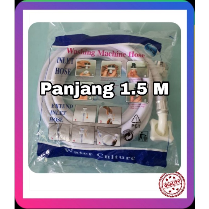 Selang air mesin cuci 1 Tabung