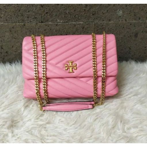 Tory Burch Kira Chevron Convertible Pink