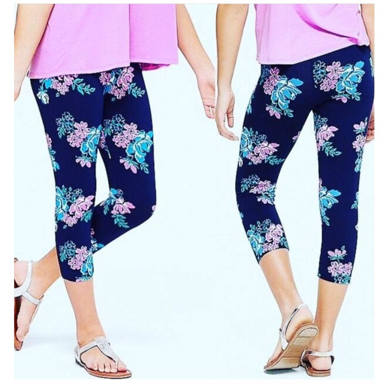 legging justice motif bunga