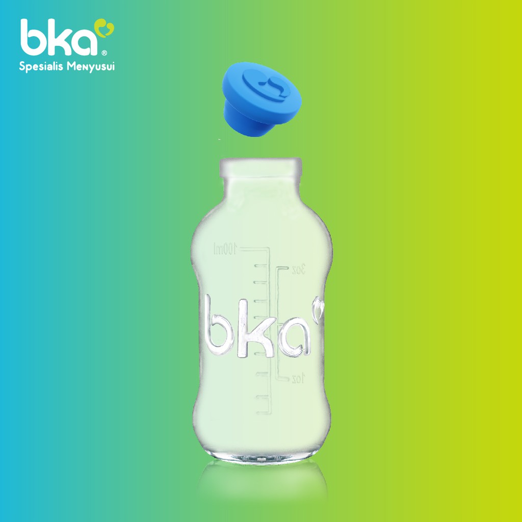 BKA Botol Kaca ASI Botol Susu ASI BKA 100 ml isi 4 pcs