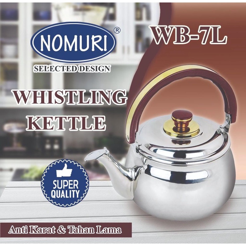 Ceret stainless Nomuri WB-7L Whistling Kettle