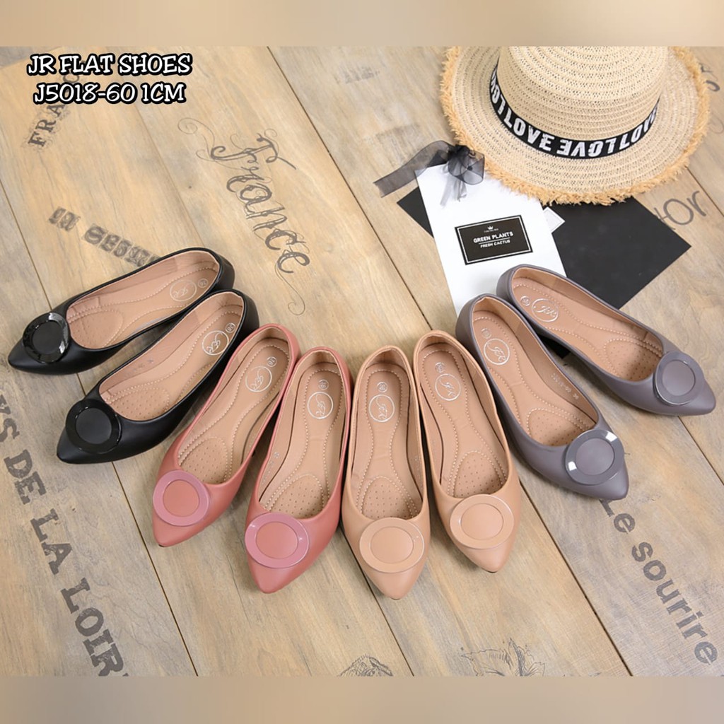 RESTOKKK JR FLAT SHOES J5018-60 BJ BATAM SEPATU IMPORT SEPATU MURAH WANITA SEPATU FASHION IMPORT